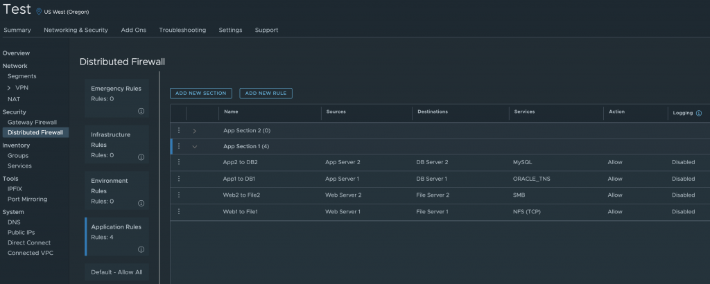 Managing Distributed Firewall Rules in VMC using PowerShell & NSX-T ...